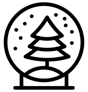 Kar düz vektör simge