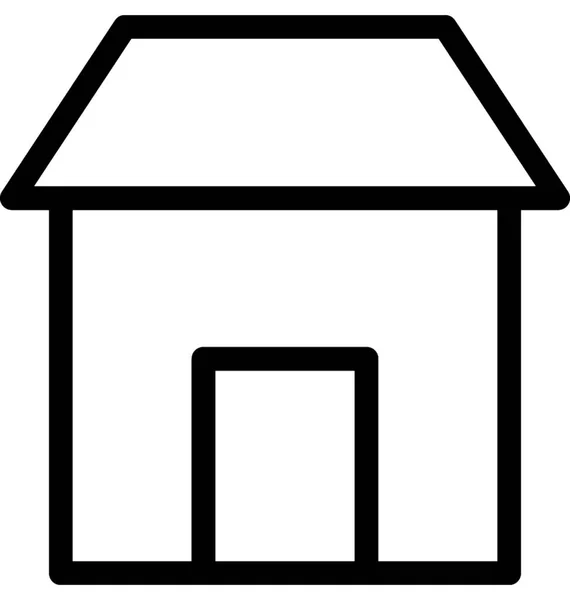 房子平面矢量图标 — 图库矢量图片