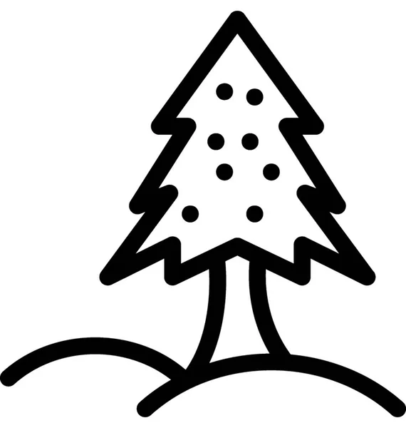 Lesní Plochou Vektorové Ikony — Stockový vektor
