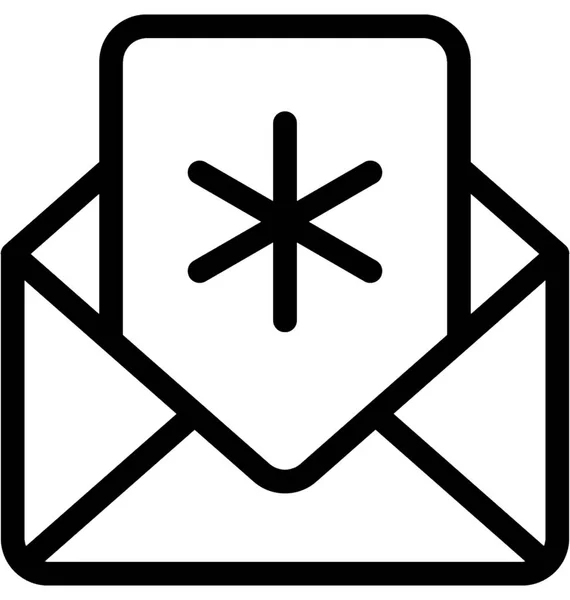 Pictogram Van Platte Vector Envelop — Stockvector