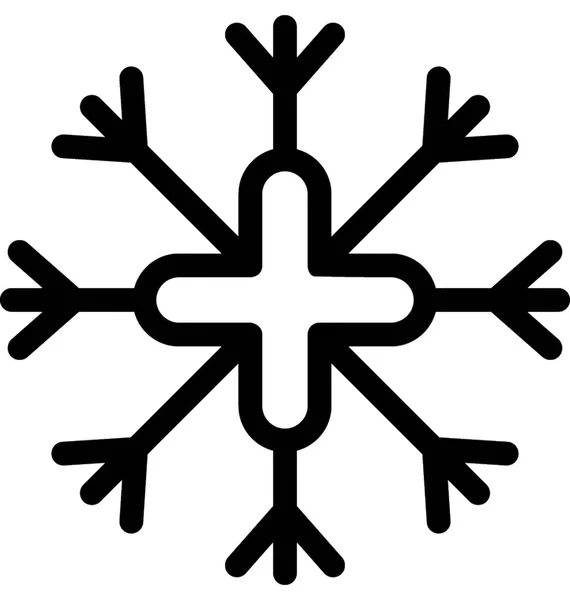 Copo Nieve Plano Vector Icono — Vector de stock