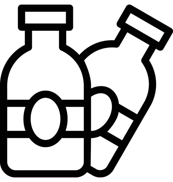 Εικονίδιο Επίπεδη Διάνυσμα Μπουκάλια Βότκα — Διανυσματικό Αρχείο