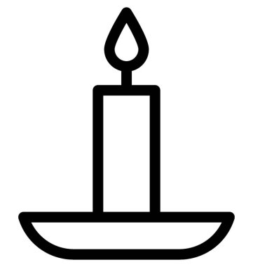 Mum Düz Vektör Simgesi