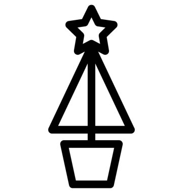 yıldız düz vektör simgesi