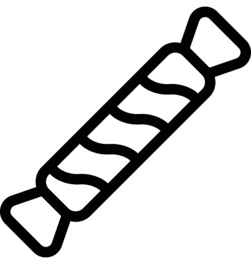 şeker düz vektör simgesi