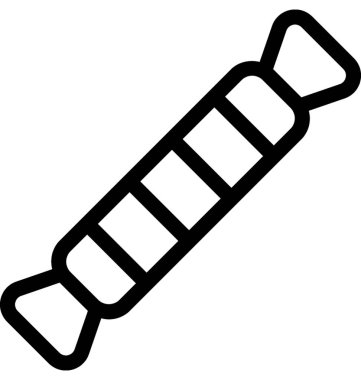 şeker düz vektör simgesi