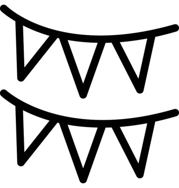 Kirazkuşları düz vektör simgesi