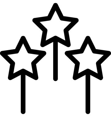 yıldız düz vektör simgesi