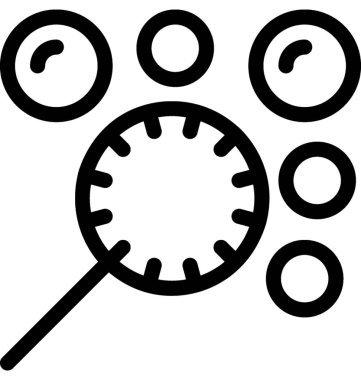 Kabarcıklar düz vektör simgesi