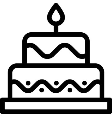 kek düz vektör simgesi