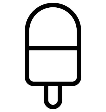 Buzlu şeker düz vektör simgesi