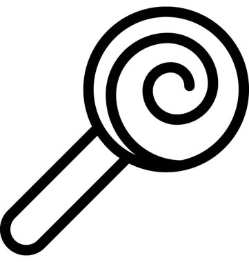 lolipop düz vektör simgesi