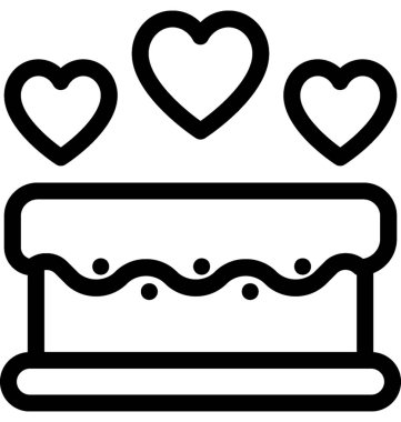 kek düz vektör simgesi