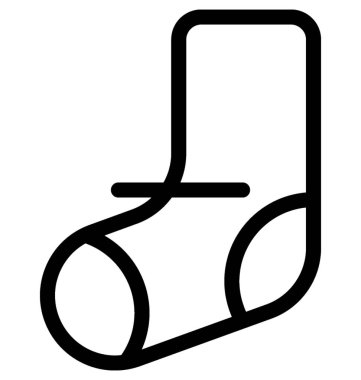 çoraplar düz vektör simgesi