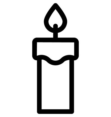 Mum Düz Vektör Simgesi