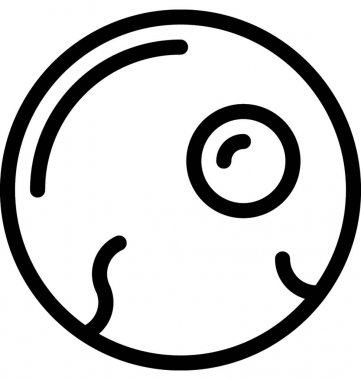 Pokemon topu düz vektör simgesi