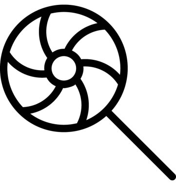 lolipop düz vektör simgesi