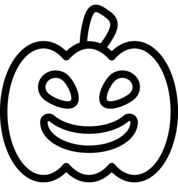 Cadılar Bayramı Balkabağı düz vektör simgesi