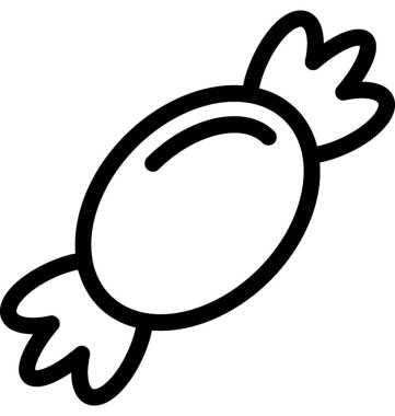 şeker düz vektör simgesi