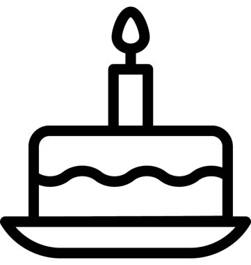 kek düz vektör simgesi