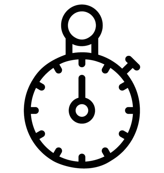 Chronomètre Flat Vector Icône — Image vectorielle