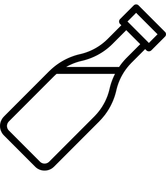 Icône Vectorielle Plate Alcool — Image vectorielle