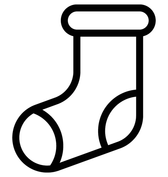 Chaussettes Icône Vectorielle Plat — Image vectorielle