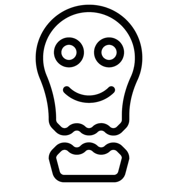 Fantasma Icono Vector Plano — Archivo Imágenes Vectoriales