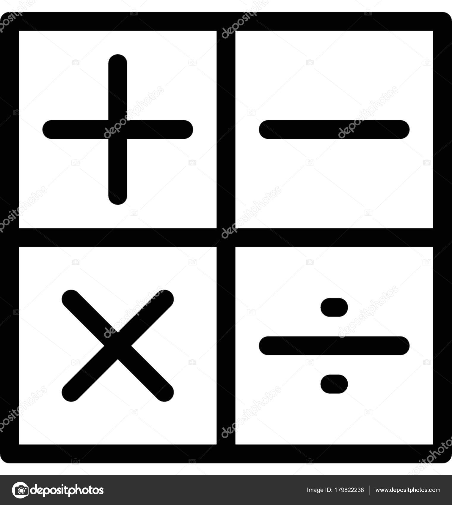 Math Symbols Flat Vector Icon Stock Vector by ©vectorsmarket 179822238