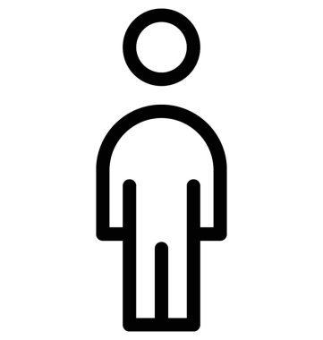 Çocuk düz vektör simgesi