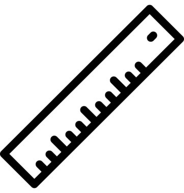 ölçekli düz vektör simgesi