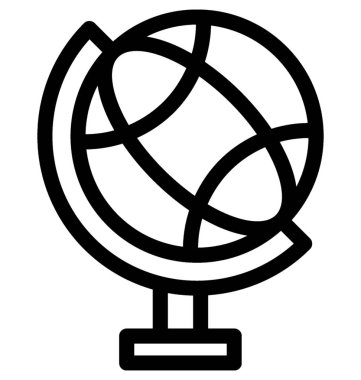 dünya düz vektör simgesi