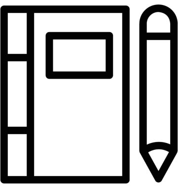 Notlar düz vektör simgesi