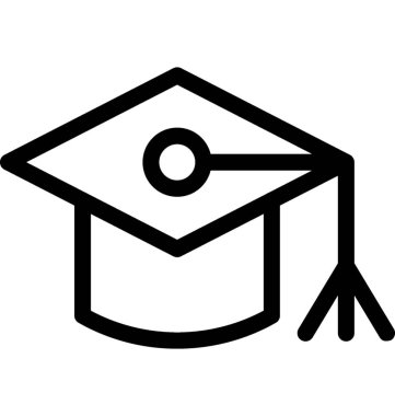 Kolej düz vektör simgesi