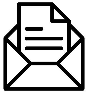 e-posta düz vektör simgesi