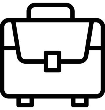 evrak çantası düz vektör simgesi