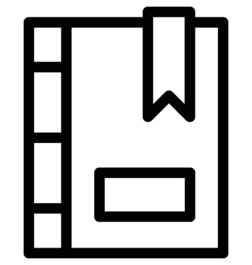 kitap düz vektör simgesi