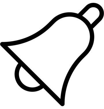 Çan Düz Vektör Simgesi