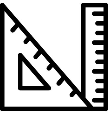 Geometri düz vektör simgesi