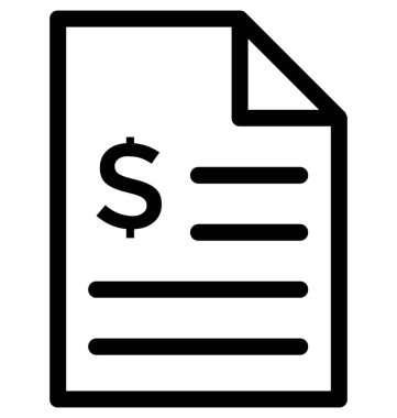 İş sözleşmesi düz vektör simgesi