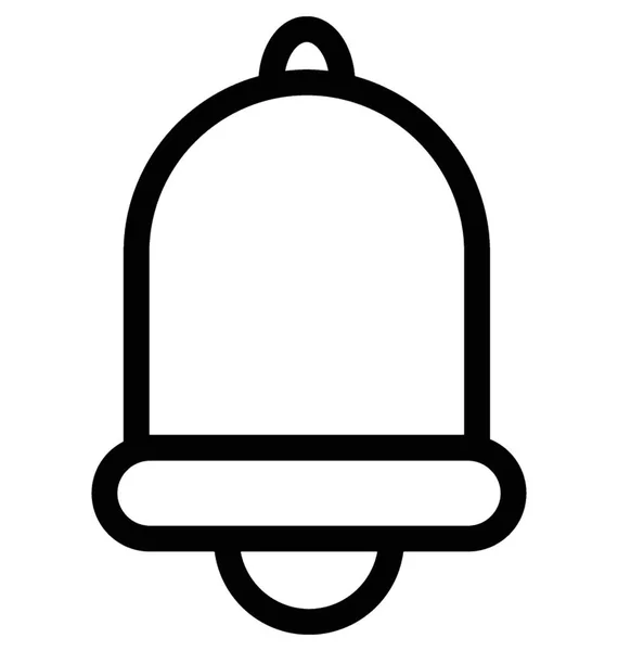 Ikona Plochého Vektoru Zvonu — Stockový vektor