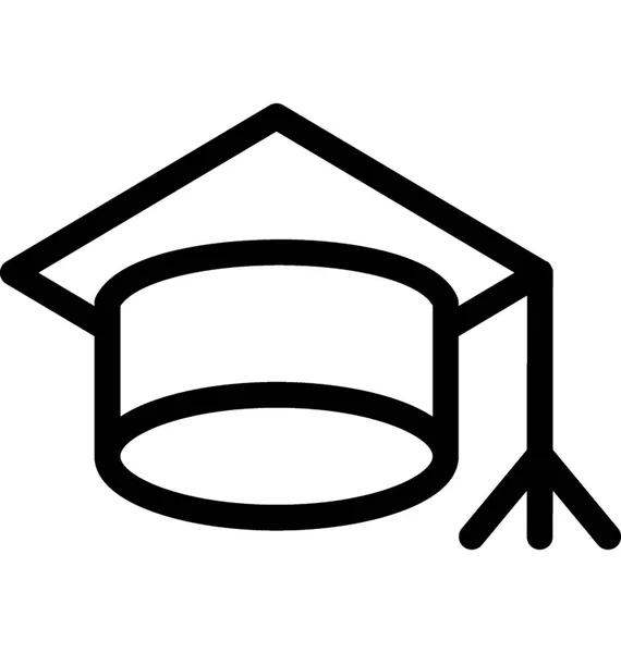 Mortarboard 平面矢量图标 — 图库矢量图片