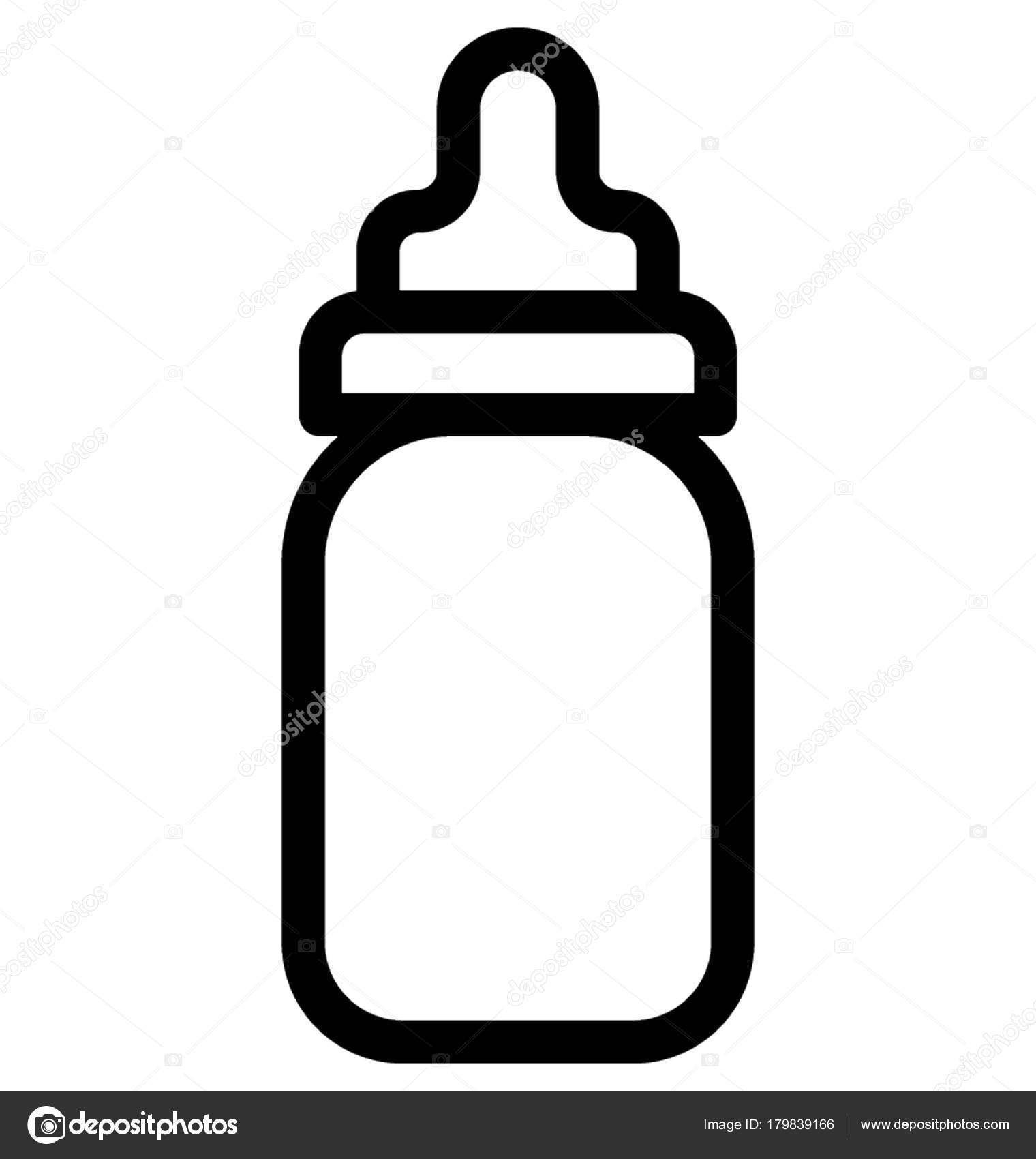 vector baby bottle