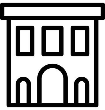 kale düz vektör simgesi