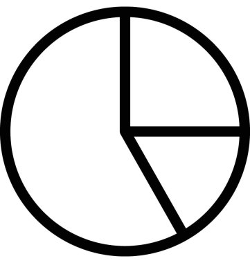 Pasta grafik düz vektör simgesi