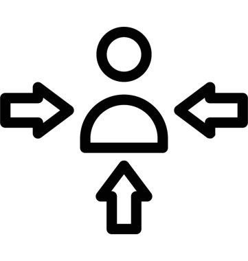 Admin düz vektör simgesi