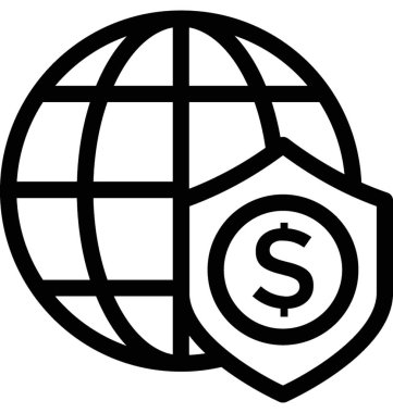 genel iş düz vektör simgesi