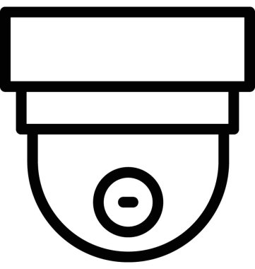cctv düz vektör simgesi