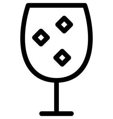 Soğuk içecek düz vektör simgesi