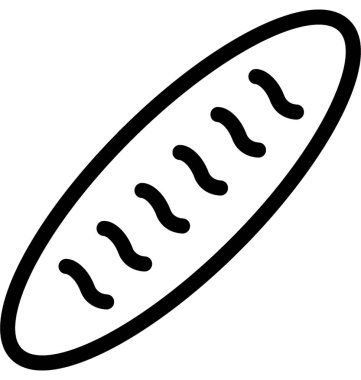 Baget düz vektör simgesi